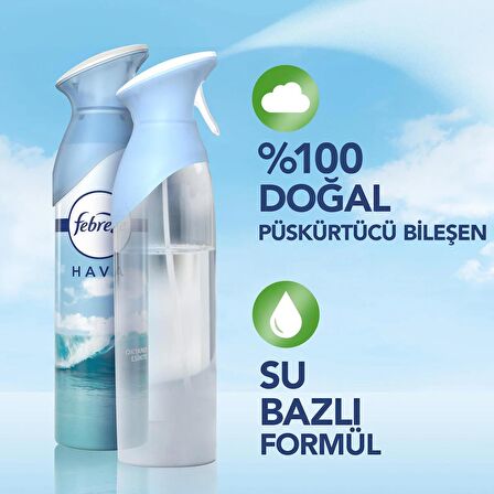 Febreze Hava Ferahlatıcı Sprey Oda Kokusu Okyanus Esintisi 185 ml